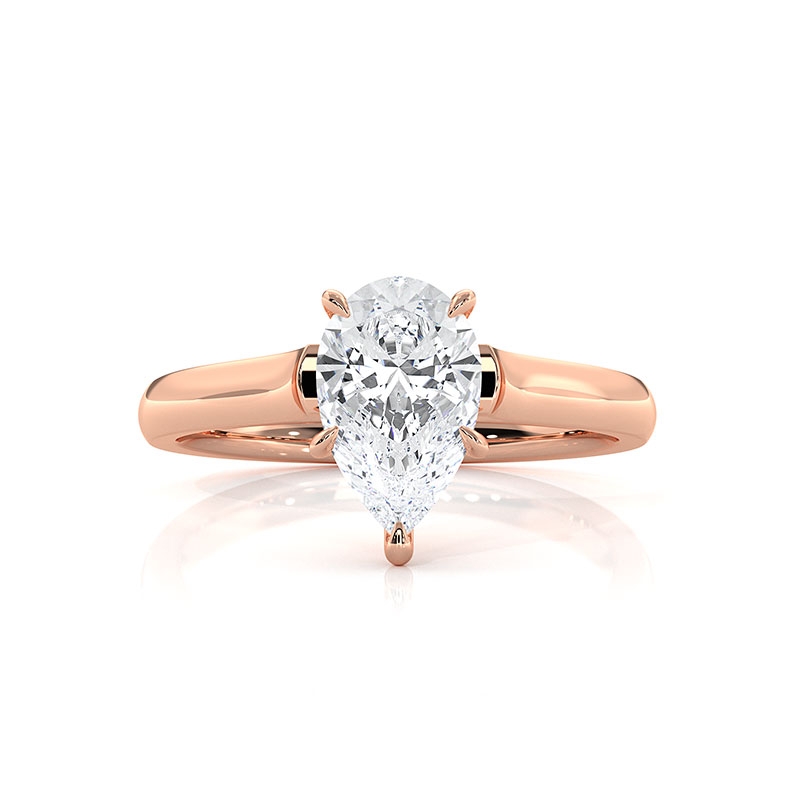 diamond Ring 18k Rose Gold