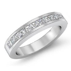 0.93Ct Pave Diamond Wedding Band Matching Set 14k White Gold