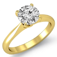 Tapered Solitaire diamond  18k Gold Yellow