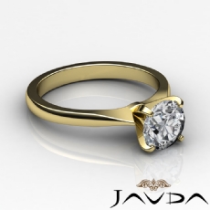 Tapered Solitaire diamond Ring 18k Gold Yellow