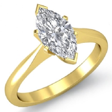 Tapered Solitaire diamond  14k Gold Yellow
