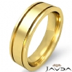 Mens Wedding Solid Band 18k Gold Yellow Flat Fit Plain Ring 6mm 9.4g 8-8.75 Sz