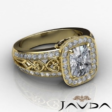 Halo Pave Set Filigree diamond Hot Deals 18k Gold Yellow
