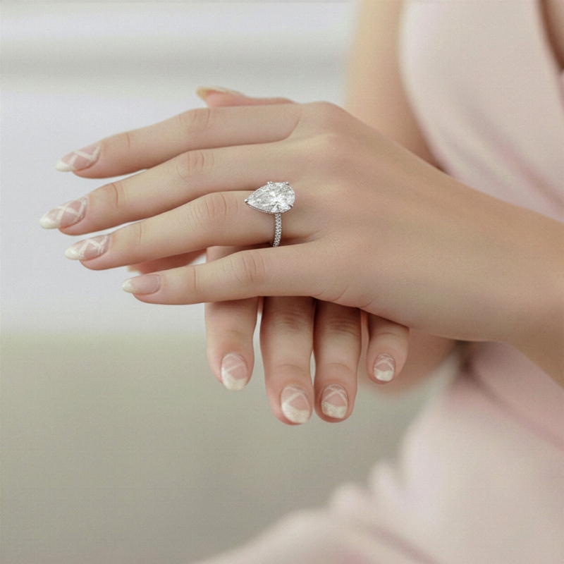  diamond Ring 14k Gold White