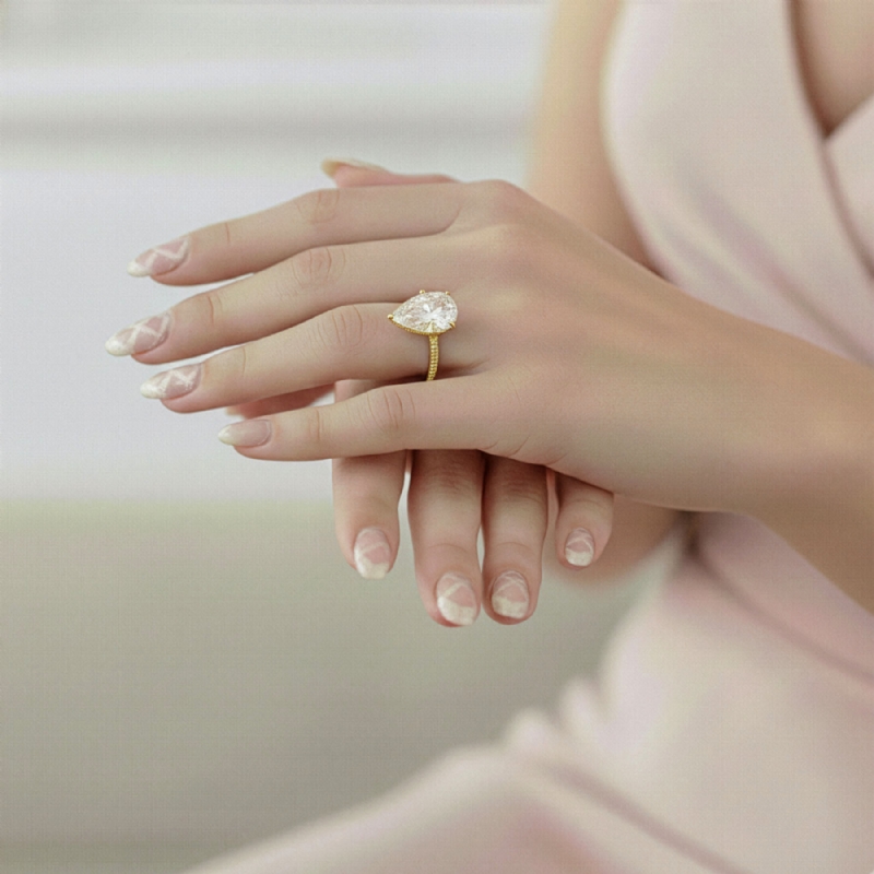  diamond Ring 14k Gold Yellow