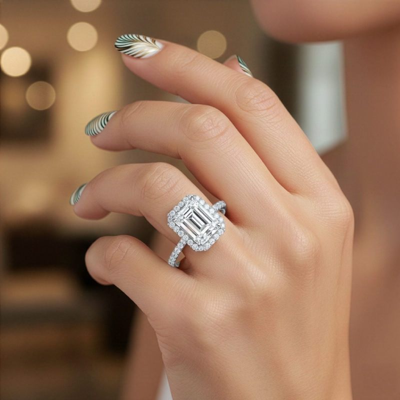  diamond Ring Platinum 950