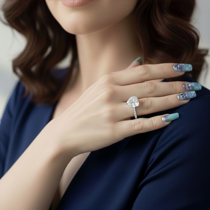  diamond Ring 14k Gold White