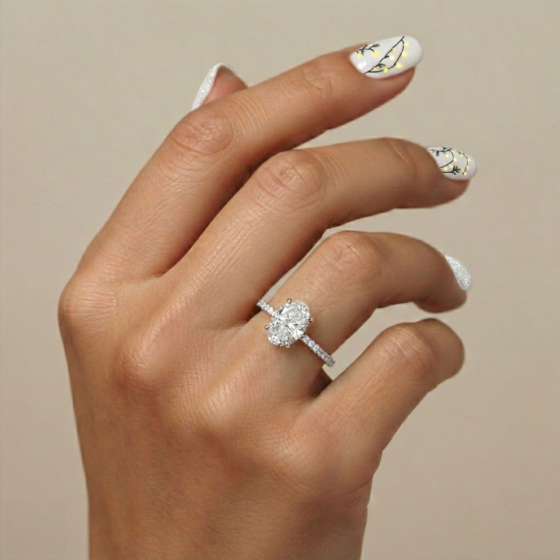  diamond Ring 14k Gold White