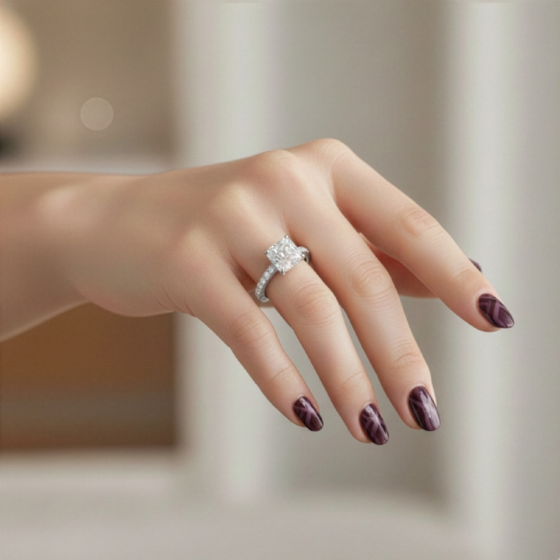  diamond Ring 14k Gold White