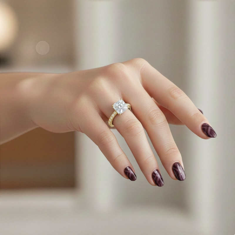  diamond Ring 14k Gold Yellow