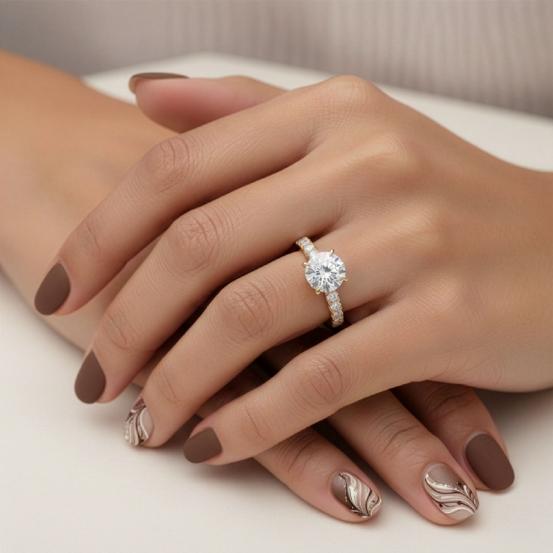  diamond  18k Gold Yellow