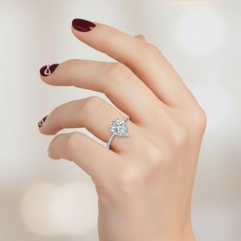  diamond Ring Platinum 950