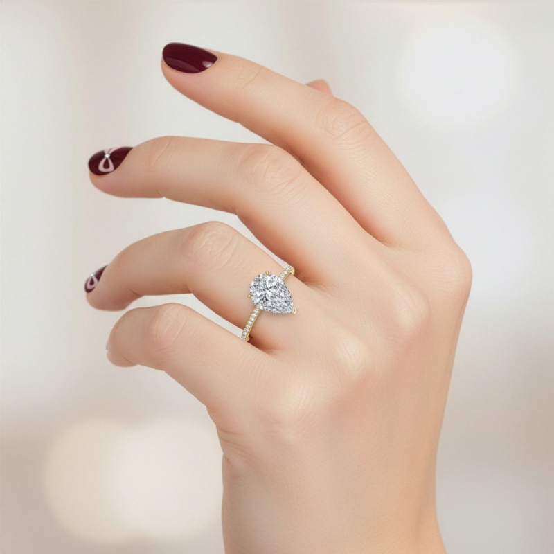  diamond  18k Gold Yellow