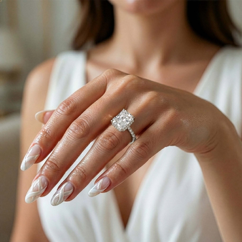  diamond Ring Platinum 950