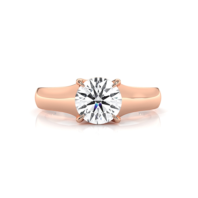  diamond Ring 18k Rose Gold