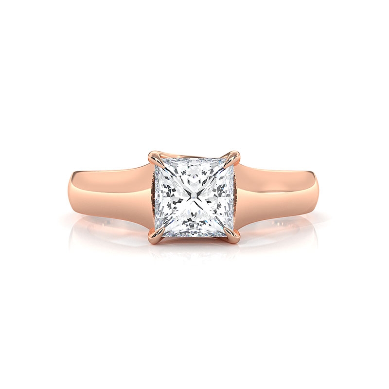  diamond Ring 18k Rose Gold