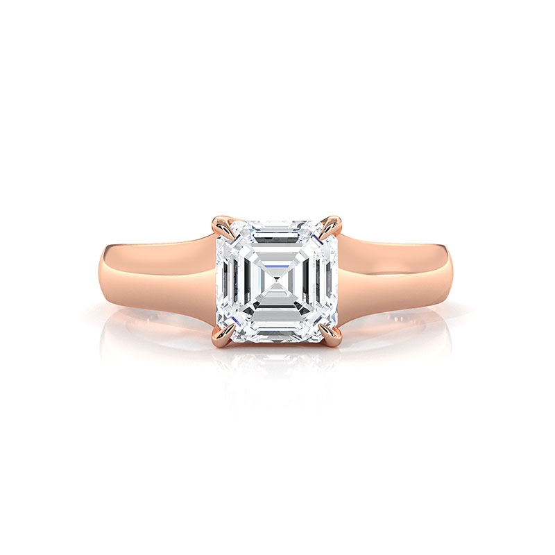  diamond Ring 14k Rose Gold