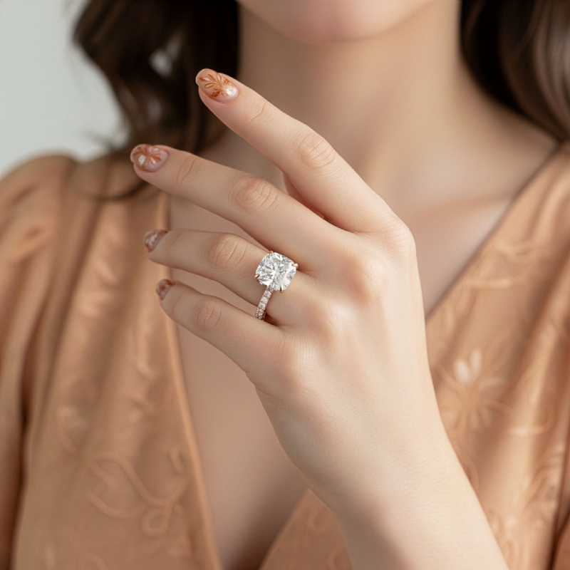  diamond Ring 14k Rose Gold