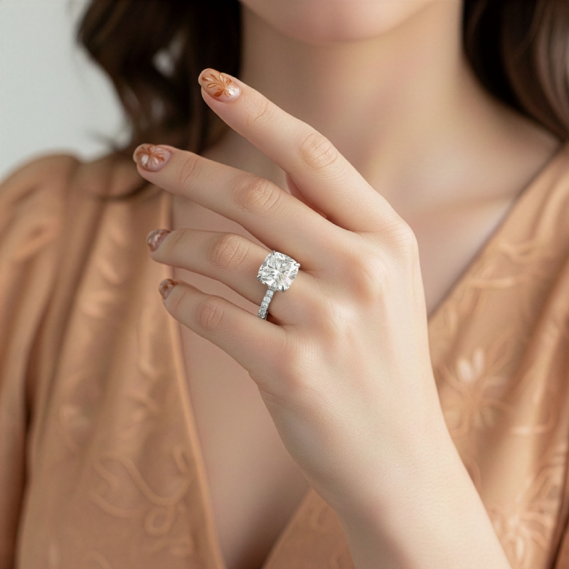  diamond Ring 14k Gold White