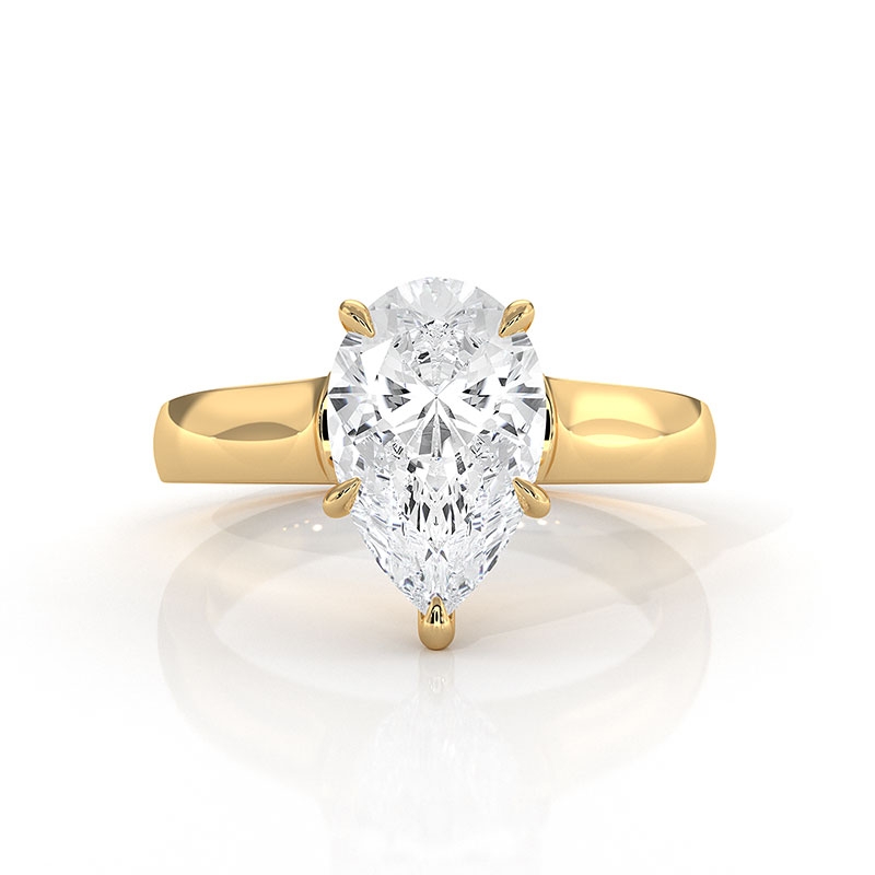  diamond Ring 18k Gold Yellow