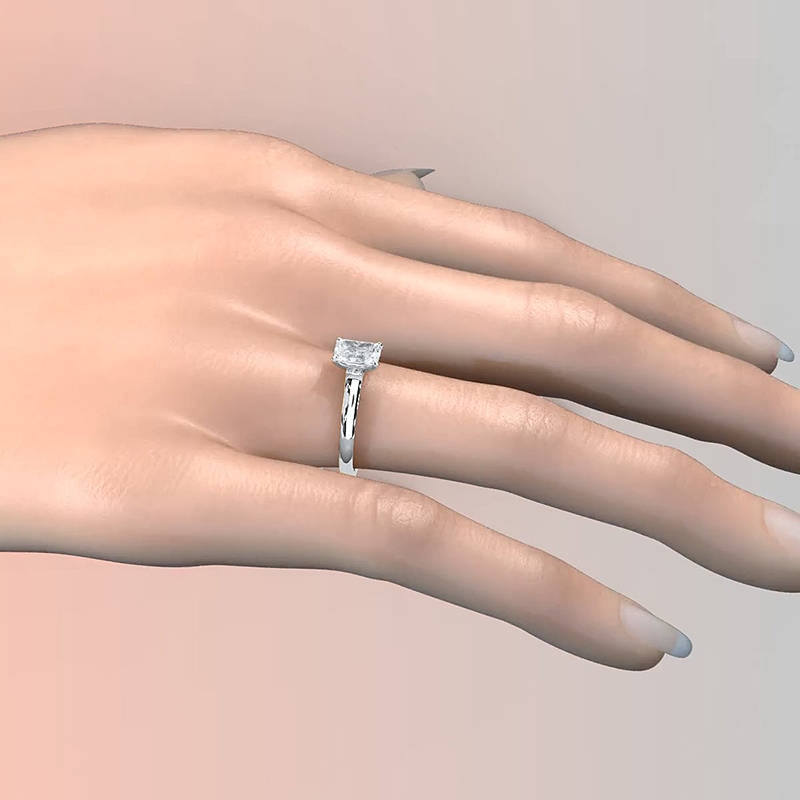  diamond Ring 14k Gold White