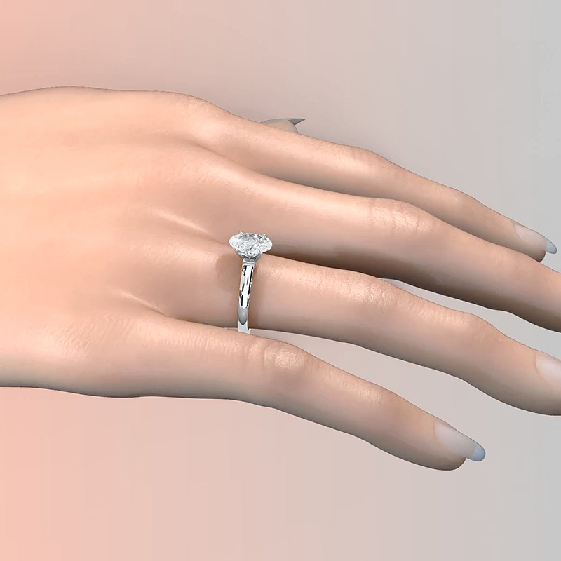  diamond Ring 14k Gold White