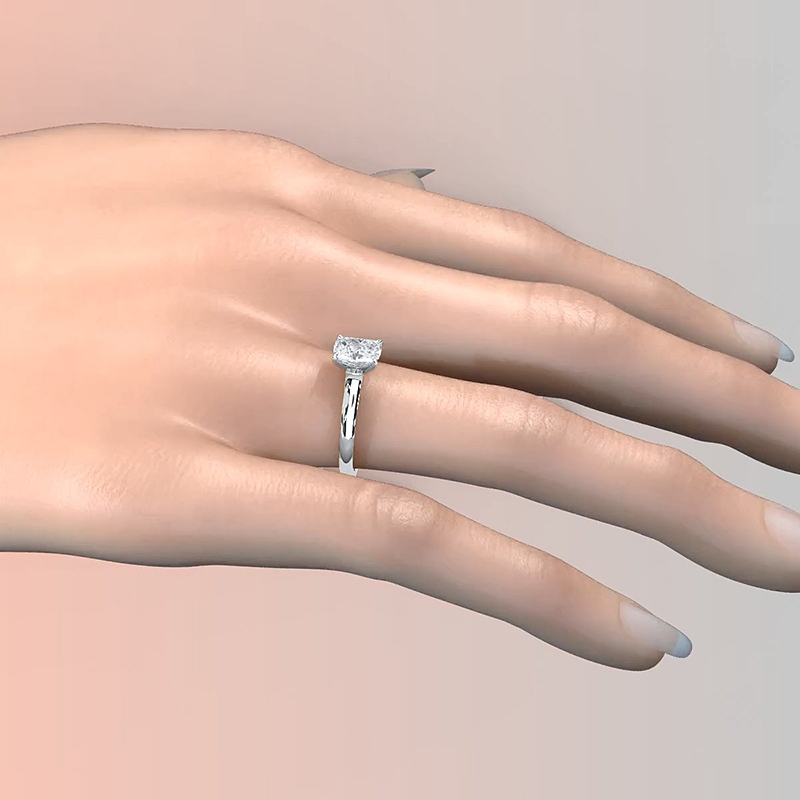  diamond Ring 14k Gold White