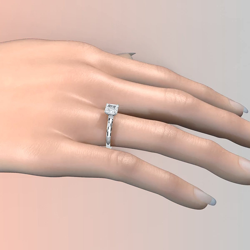  diamond Ring 14k Gold White