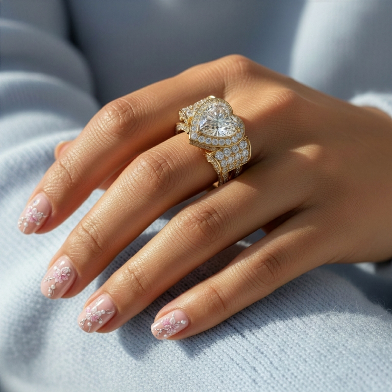  diamond Ring 18k Gold Yellow