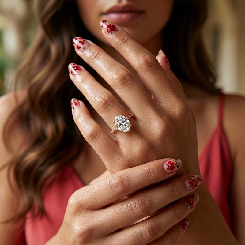  diamond Ring 14k Rose Gold