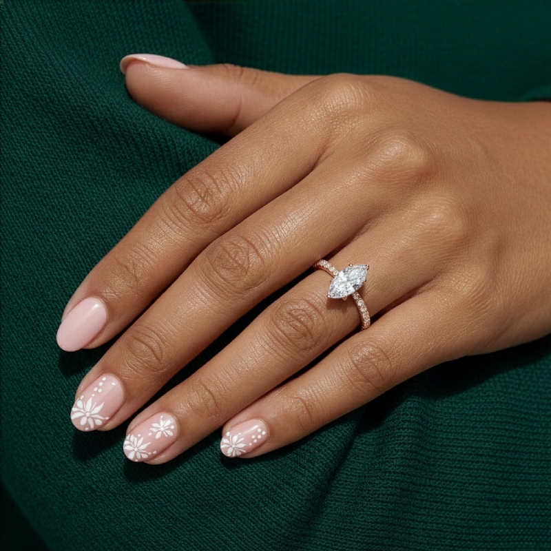  diamond Ring 14k Rose Gold