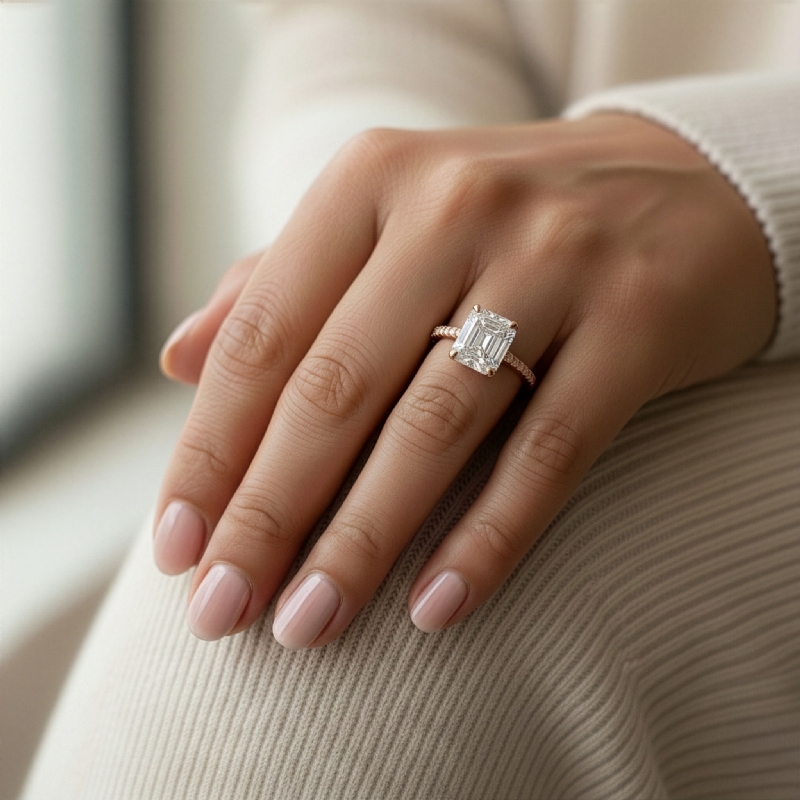  diamond Ring 14k Rose Gold