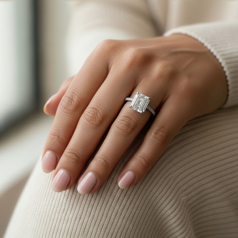  diamond Ring 14k Gold White