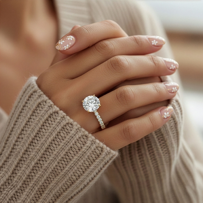  diamond  18k Gold Yellow