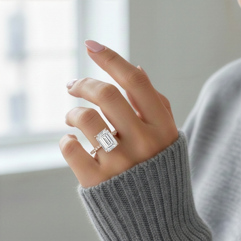  diamond Ring 14k Rose Gold