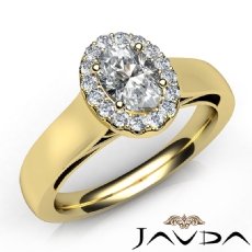 Vintage Inspired French Halo diamond Ring 14k Gold Yellow
