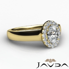 Vintage Inspired French Halo diamond Ring 18k Gold Yellow