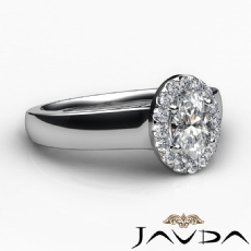Vintage Inspired French Halo diamond Ring 14k Gold White