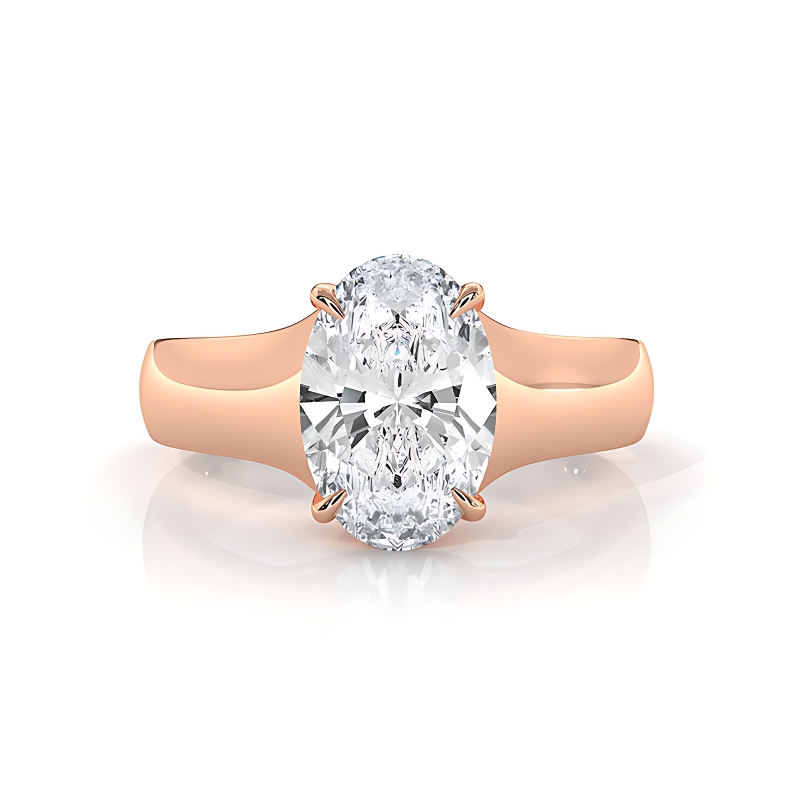  diamond Ring 14k Rose Gold