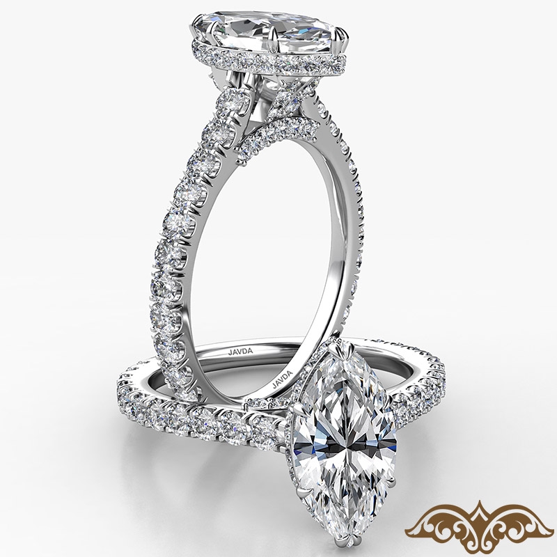  diamond Ring 14k Gold White