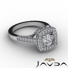Circa Halo Floral Motif diamond Ring 18k Gold White