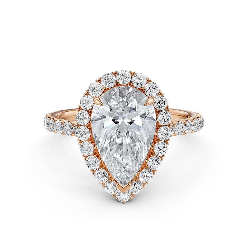  diamond Ring 18k Rose Gold