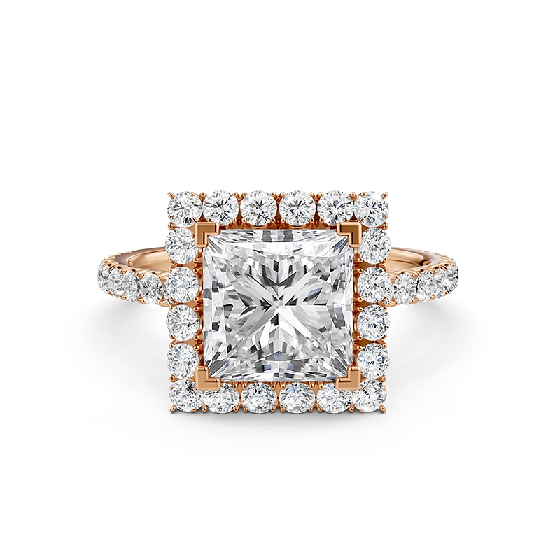  diamond Ring 18k Rose Gold