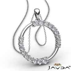 Round Diamond Circle Of Life pendant Platinum 950 (0.55Ct. tw.)