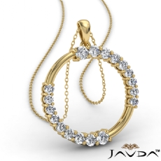 Round Diamond Circle Of Life pendant 14k Gold Yellow (0.55Ct. tw.)