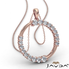 Round Diamond Circle Of Life pendant 14k Rose Gold (0.55Ct. tw.)