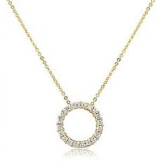 Round Diamond Circle of Life Pendant 14k Gold Yellow (0.4Ct. tw.)