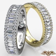 Women's Baguette Round Diamond Eternity Channel Set Wedding Band 14k Gold Yellow (2.2Ct. tw.)