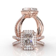  diamond Ring 14k Rose Gold