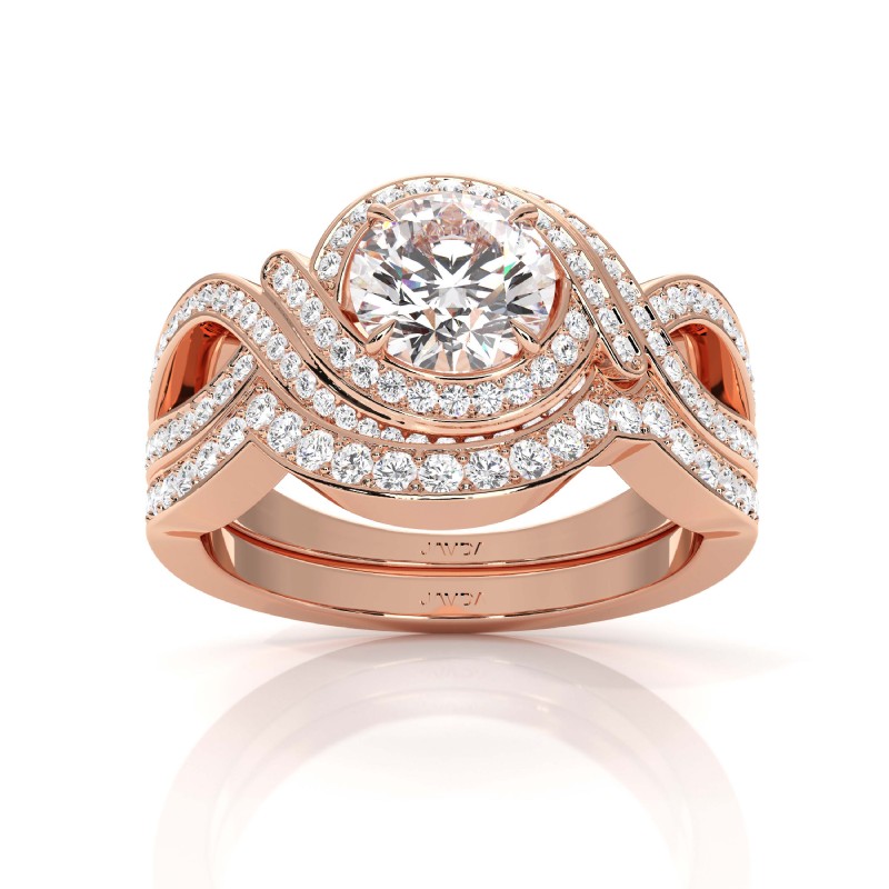  diamond Ring 18k Rose Gold